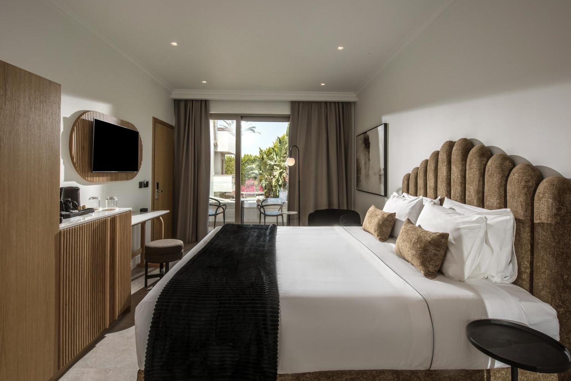 מאליה Drossia Palms Hotel And Nisos Beach Suites מראה חיצוני תמונה
