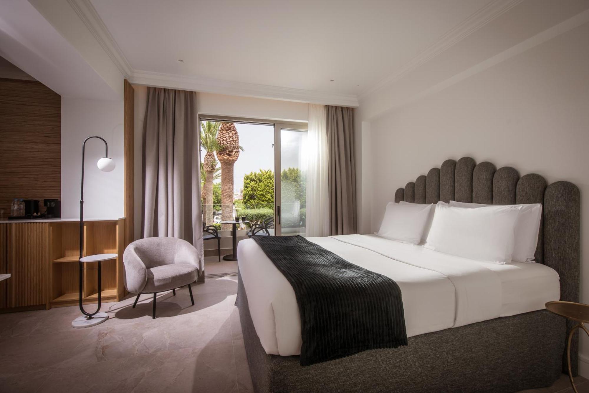 מאליה Drossia Palms Hotel And Nisos Beach Suites מראה חיצוני תמונה