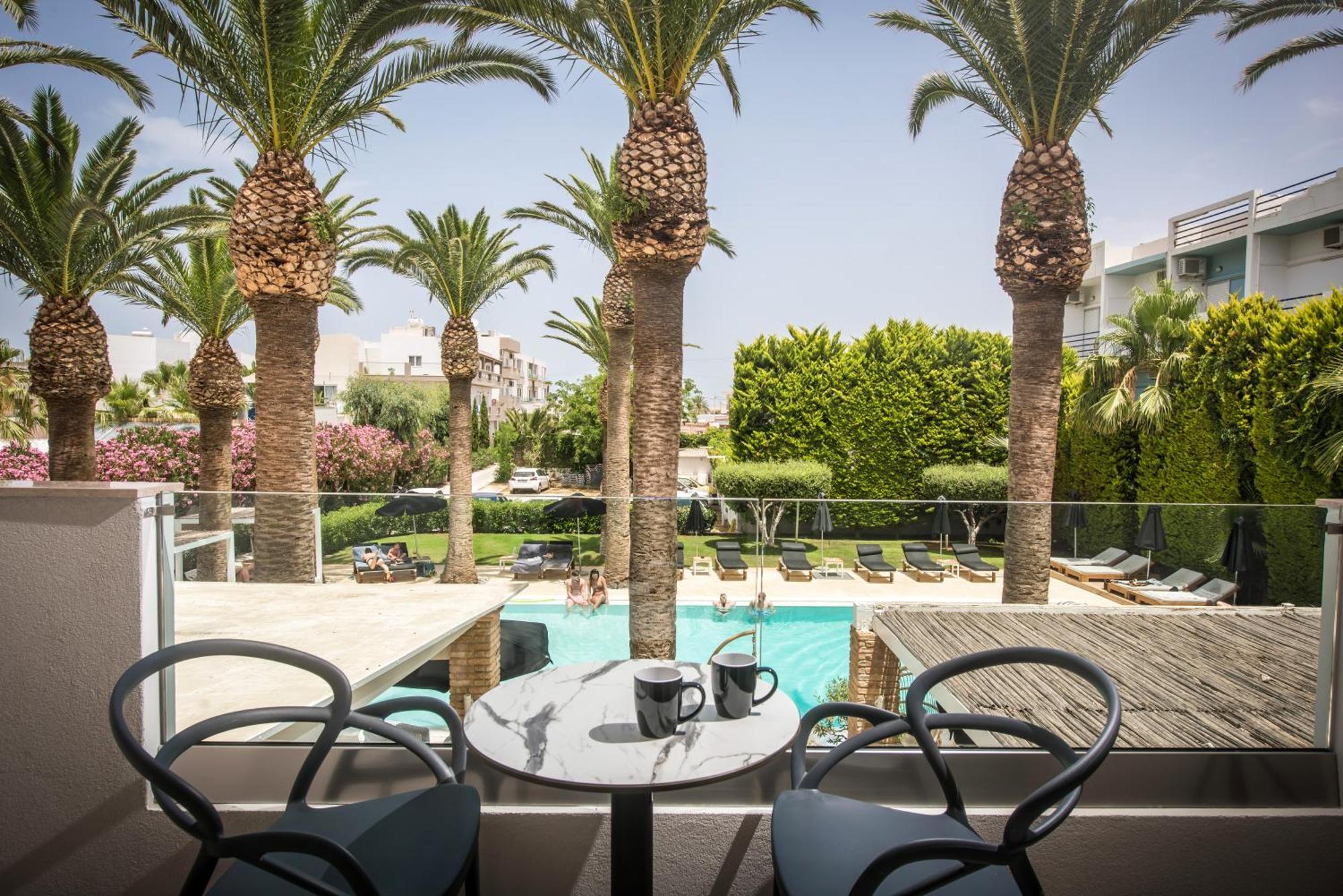 מאליה Drossia Palms Hotel And Nisos Beach Suites מראה חיצוני תמונה