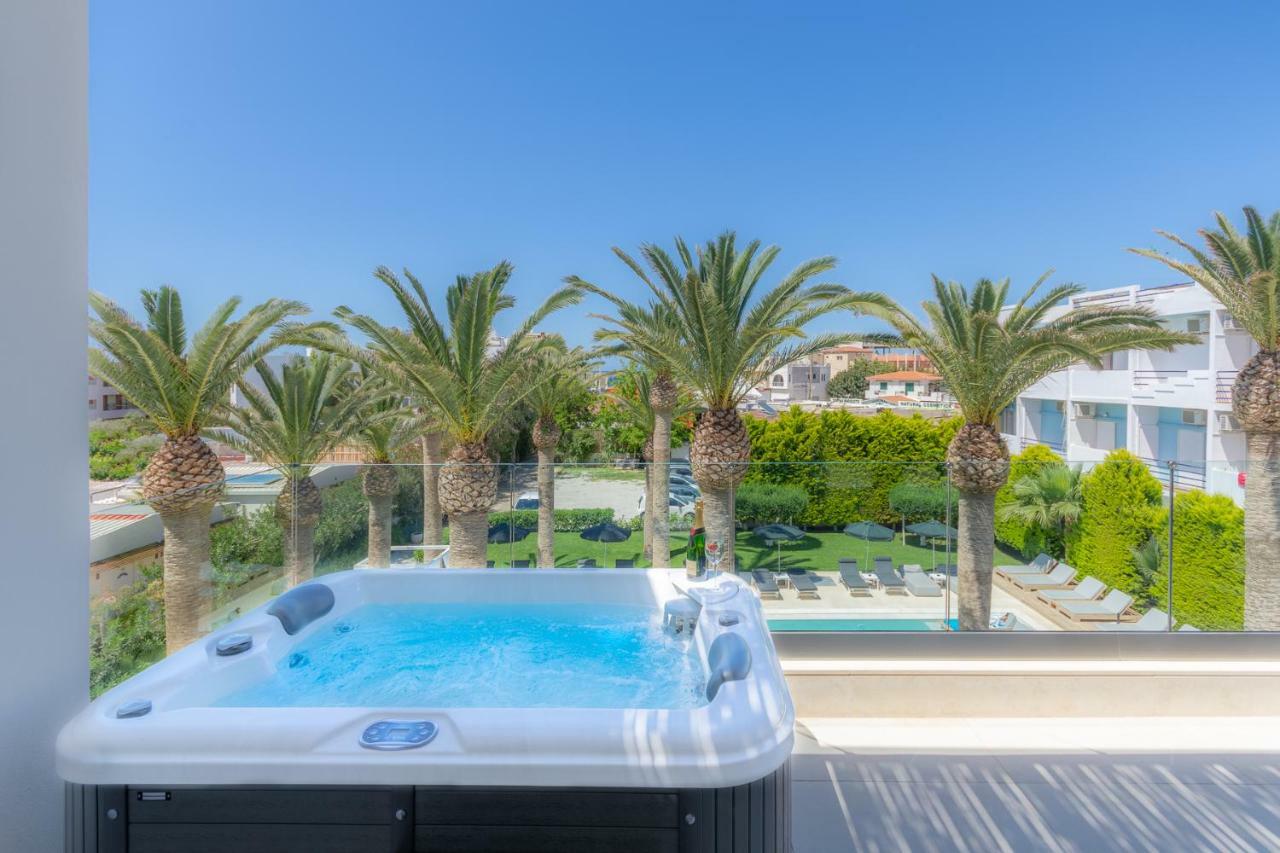 מאליה Drossia Palms Hotel And Nisos Beach Suites מראה חיצוני תמונה