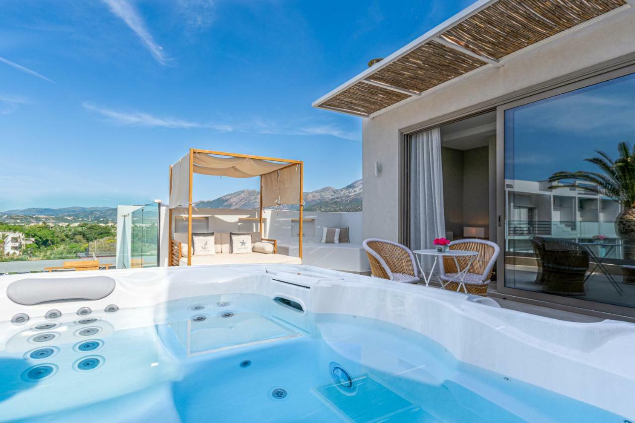 מאליה Drossia Palms Hotel And Nisos Beach Suites מראה חיצוני תמונה
